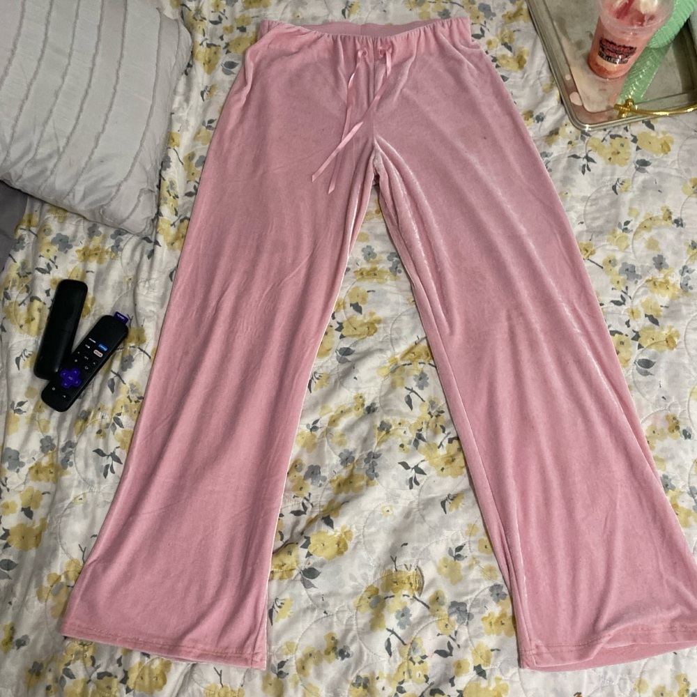 Soft Pink Pajamas Pants with drawstring